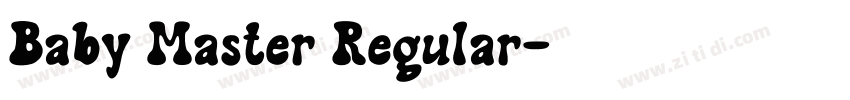 Baby Master Regular字体转换